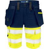 ProJob 6580 SIGNALISATIE STRETCHSHORT EN ISO 20471 KLASSE 1 646580 - Geel/Marine