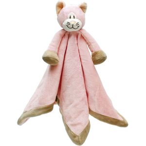 Teddykompaniet Båstad 13721 knuffeldeken ""Diinglisar"" baby kat, roze - knuffeldeken 35 x 35 cm - knuffeldier - super zacht - vanaf de geboorte