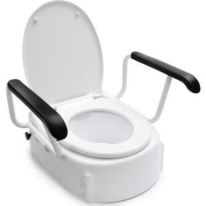 Handicare - Linido Toiletverhoger - Met Armleggers - Met Deksel - Wit