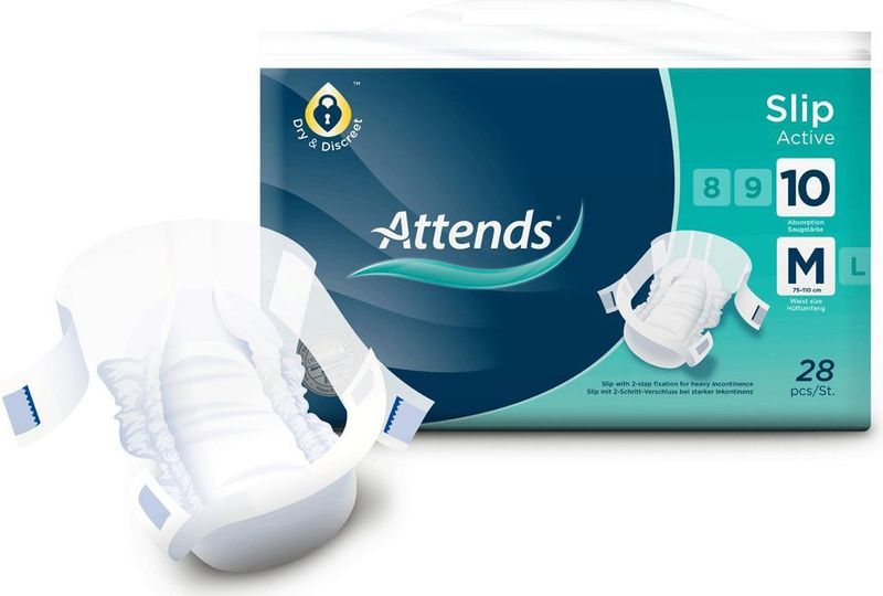 ATTENDS - Slip Active 10 - Broekluier - 1 pak van 28 stuks