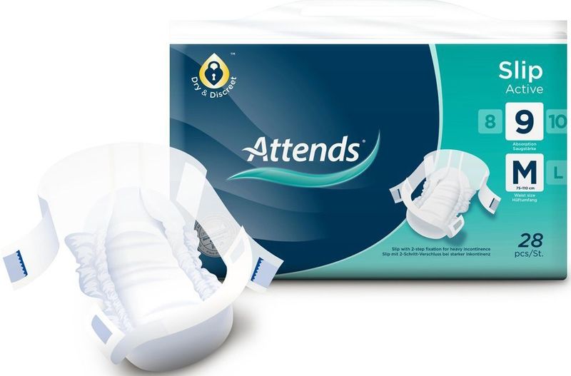 ATTENDS - Slip Active 9 - Broekluier - 1 pak van 28 stuks