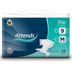 Attends - Slip Regular 9 M - Incontinentiemateriaal - Absorptie tot 4 liter