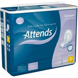 Attends - Contours 7 Air Comfort - Inleggers - Anatomisch Vormgegeven - Voor Zware Incontinentie