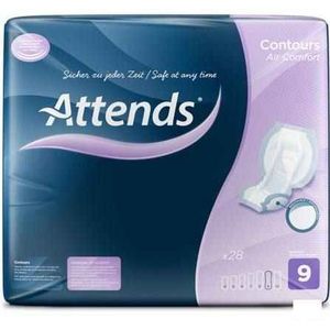 Attends - Contours Air Comfort 9 - Inleggers - Ademend - Anatomisch Vormgegeven