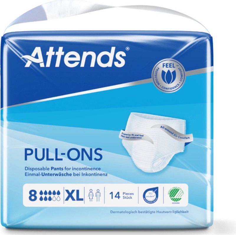 ATTENDS Pull-Ons 8 XL - 1 pak van 14 stuks - XL