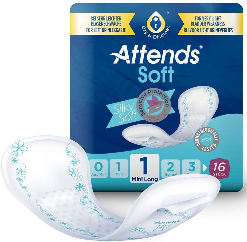 Attends Soft 1 Mini Long - 1 pak van 16 stuks