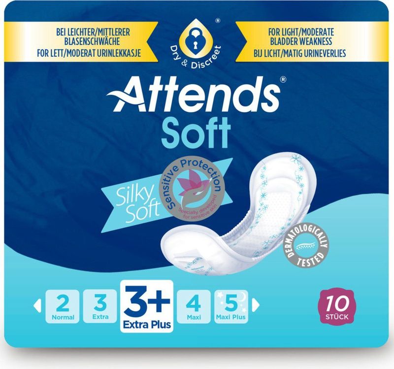 Attends - Inlegger Soft Extra Plus 10 Stuks - Discreet - Zacht - Voor Gevoelige Huid