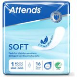 Attends Soft 1 Mini Long - Inlegger - 12 pakken van 16 stuks