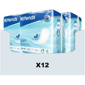 Attends - Soft 3 Extra Plus - Inlegger - Wit - Anatomisch - Individueel Verpakt