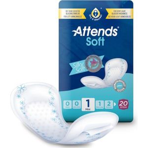 Attends Soft 1 Mini - 12 pakken van 20 stuks