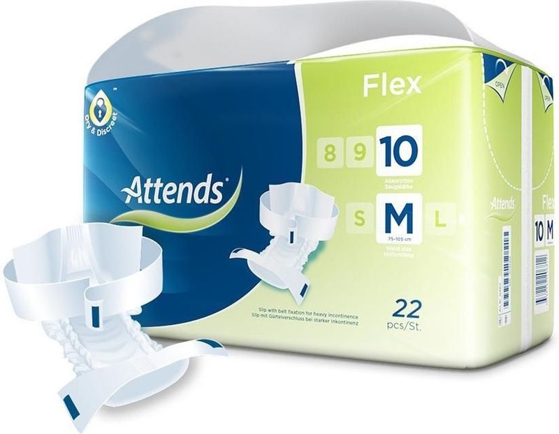 Attends - Flex - Luier - Wit - 22 Stuks
