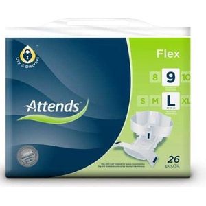 Attends Flex 9 Large - Incontinentieproduct met Heupband voor Optimale Bescherming
