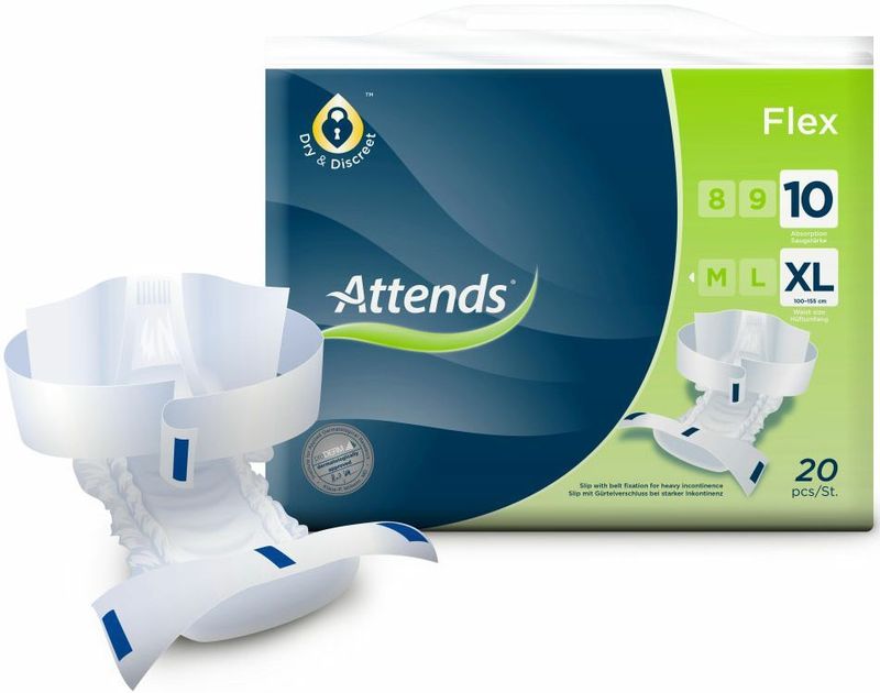 Attends - Flex 10 - Incontinentieverband - Wit - Ademend - 100-155cm