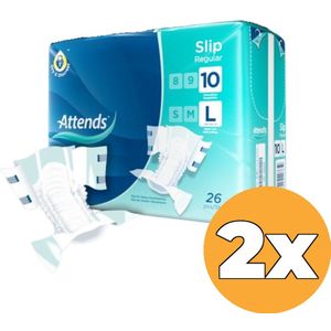 Attends - Slip Regular 10 - Incontinentiemateriaal - 26 Stuks - Zeer Hoge Absorptie
