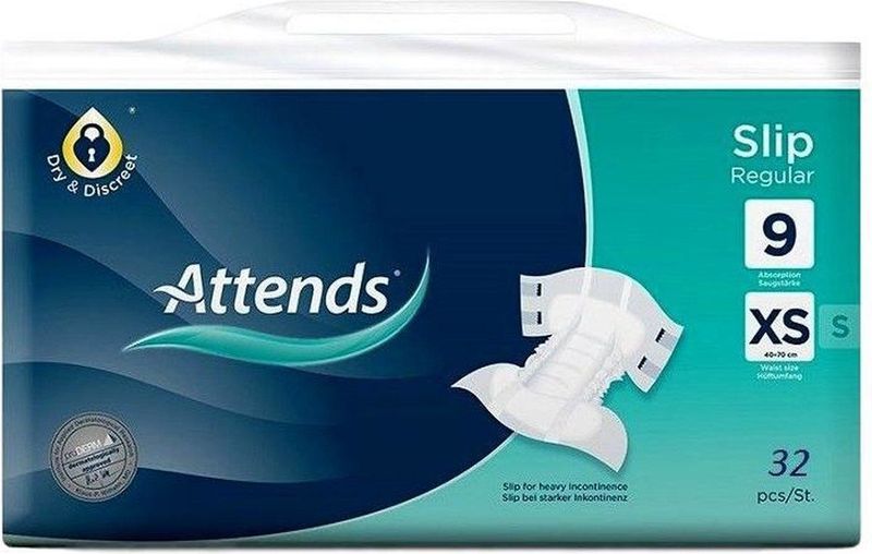 ATTENDS Slip Regular 9 XS - 4 pakken van 32 stuks