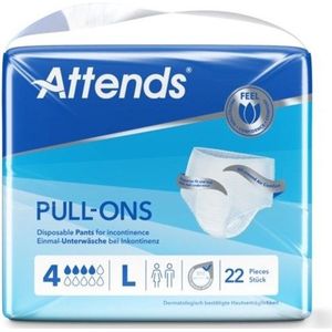 Attends - Pull-Ons 4 - Incontinentiebroekje - Maat L - 22 Stuks