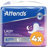 4x Attends Inlegger Soft Lady Night (30 stuks)