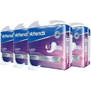 4x Attends Inlegger Soft Lady Night (30 stuks)