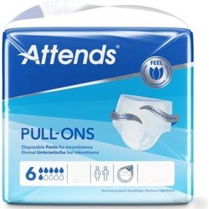 Attends - Pull-Ons 6 - Incontinentiebroekje - Absorberend - Zacht - Ademend