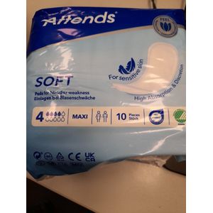 Attends - Soft 4 Maxi - Inlegger - 10 Stuks