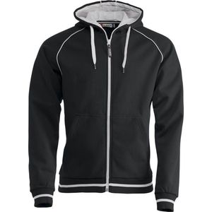 Gerry hr hooded vest 300 g/m² zwart/wit m