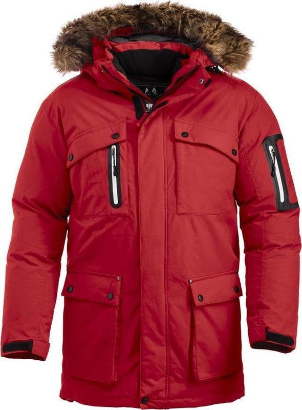Clique - Malamute - Unisex Parka - Rood - Warme Expeditie