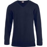 Clique - Aston - Sweater - V-neck - Geborsteld Katoen
