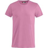 Basic-T bodyfit T-shirt 145 gr m2 helder roze
