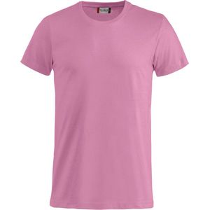 Basic-T bodyfit T-shirt 145 gr/m2 helder roze xs