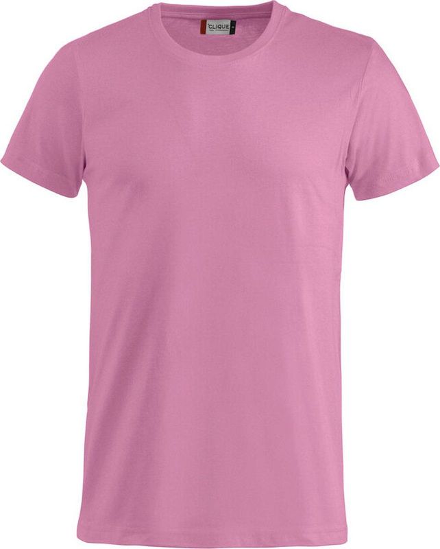 Basic-T bodyfit T-shirt 145 gr/m2 helder roze xs
