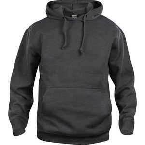 Clique Basic Hoody 021031 - Antraciet Melange