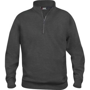 Clique Basic Half Zip 021033 - Antraciet Melange