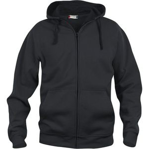 Basic - Hoody Full Zip - Zwart