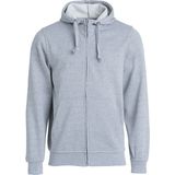 Clique Basic Hoody Full Zip 021034 - Antraciet Melange