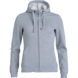 Clique Basic hoody full zip ds Grijs Melange