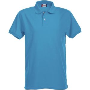 Clique Premium Heren Polo Turquoise