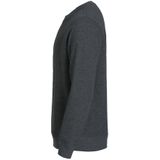 Clique - Classic Roundneck - Sweater - Antraciet Melange - Katoen/Polyester