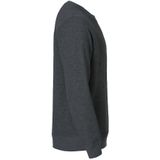 Clique - Classic Roundneck - Sweater - Antraciet Melange - Katoen/Polyester