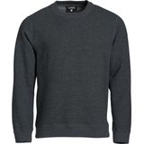 Clique - Classic Roundneck - Sweater - Antraciet Melange - Katoen/Polyester