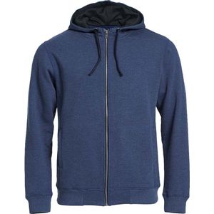Clique Classic Hoody Full Zip 021044 - Blauw-melange
