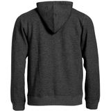 Clique Classic Hoody Full Zip 021044 - Antraciet Melange