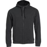 Clique Classic Hoody Full Zip 021044 - Antraciet Melange