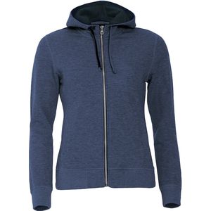 Clique Classic Hoody Full Zip Women 021045 - Blauw-melange