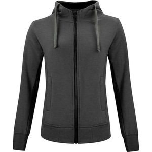 Clique Classic Hoody Full Zip Women 021045 - Antraciet Melange