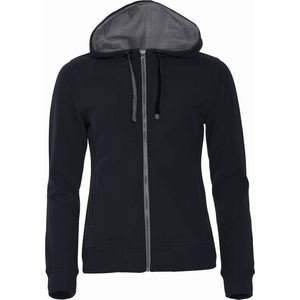 Clique Classic Hoody Full Zip Women 021045 - Zwart