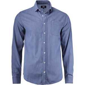 Cutter Buck Ellensburg Denim Shirt Heren 352404 - Denim Blauw