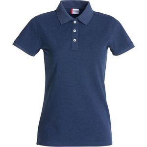 Clique Stretch Premium Polo Women 028241 - Blauw-melange