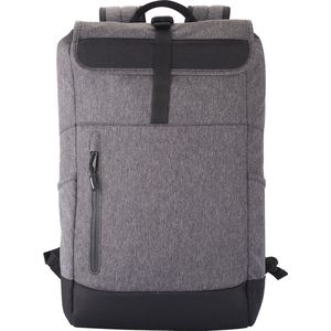 Clique Roll-Up Backpack Antraciet Melange