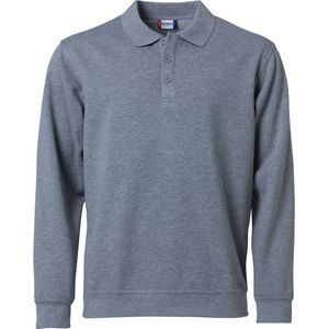 Clique Basic Polo Sweater 021032 - Grijs-melange