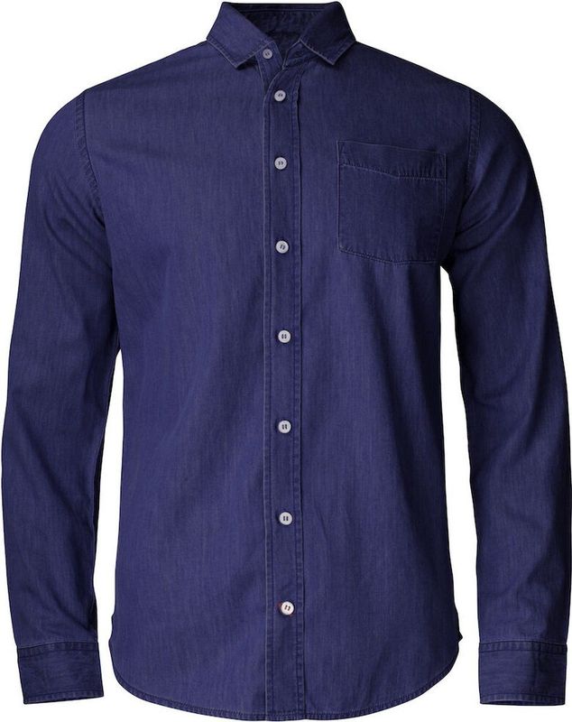 Cutter Buck Ellensburg Denim Shirt Heren 352404 - Donker Indigo